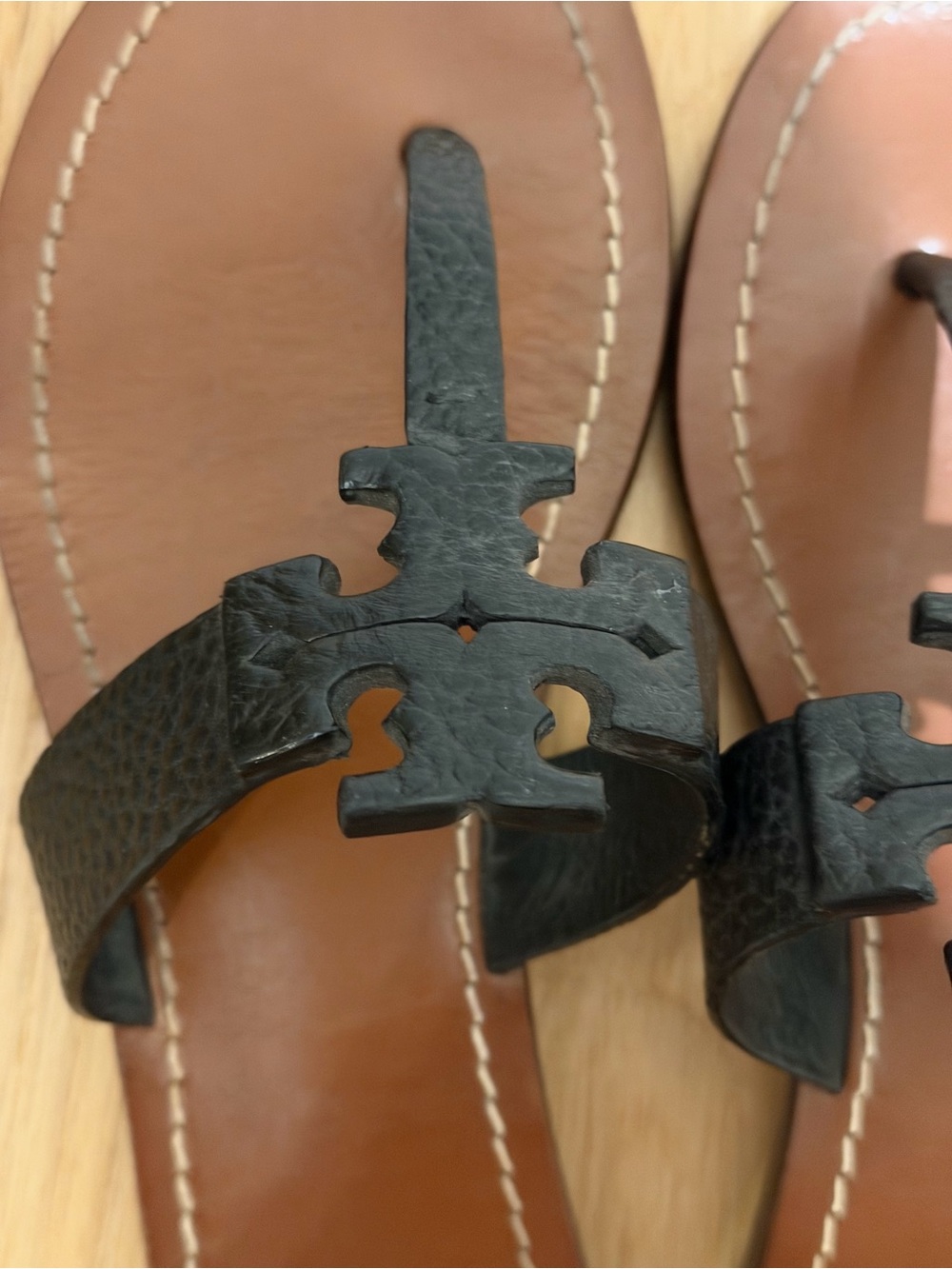 Tory Burch Leather Sandals Size 8 - Picture 3 of 7